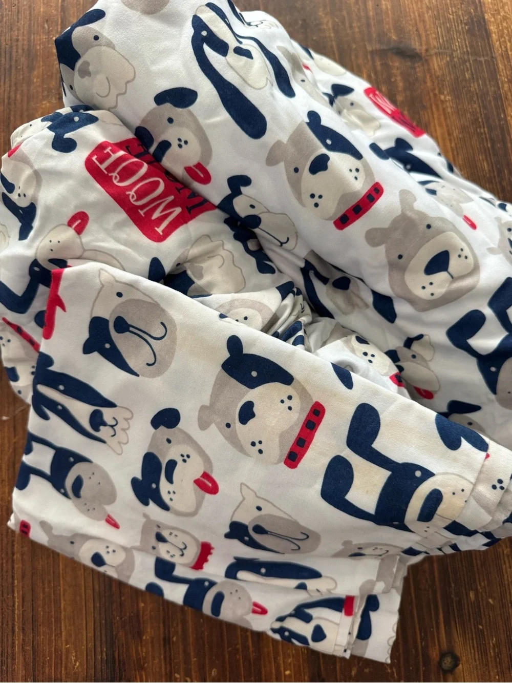 Target Dog Faces Sheet Set - Navy, Gray, Red on White